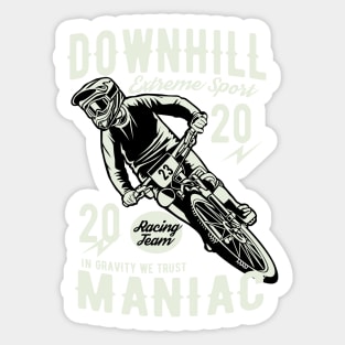 Downhill Moto Maniac Sticker